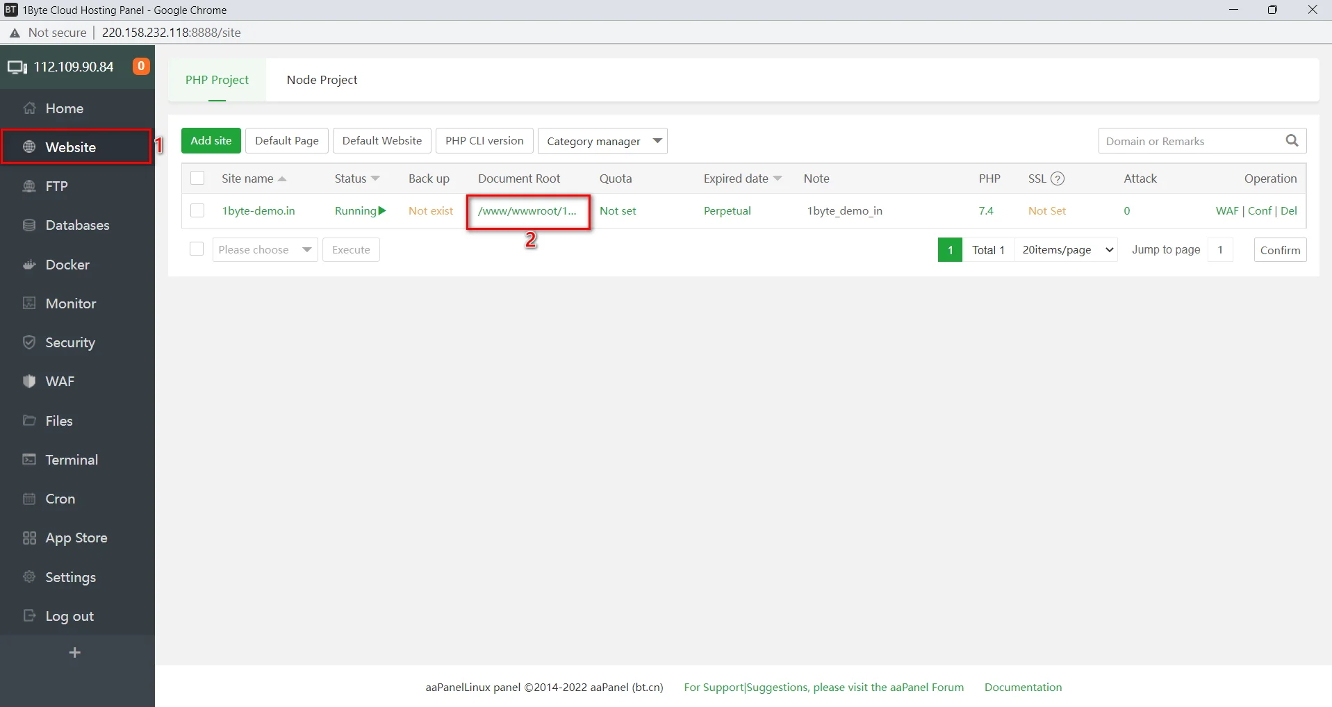 រុករកគេហទំព័ររបស់អ្នកជា Root នៅក្នុងវេទិកាដែលមានមូលដ្ឋានលើបណ្តាញ