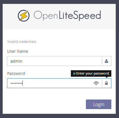 Open LiteSpeed image