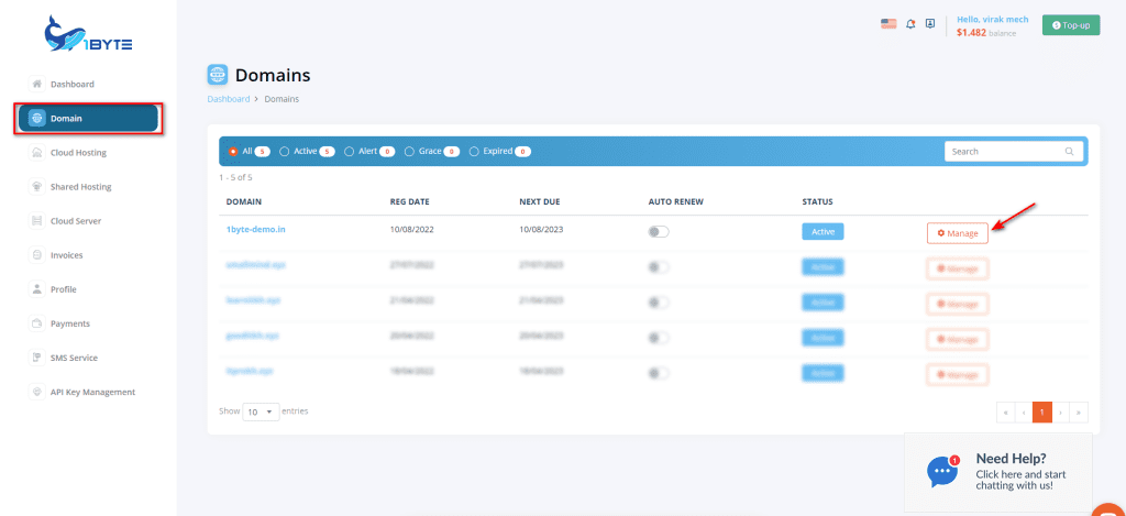 Step 2. Point Domain To The Cloud Hosting