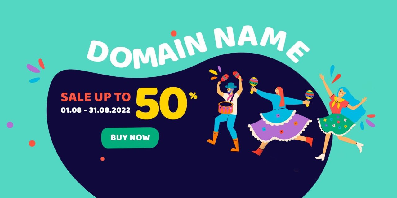 August Domain Name Purchases Get 50% Discount
