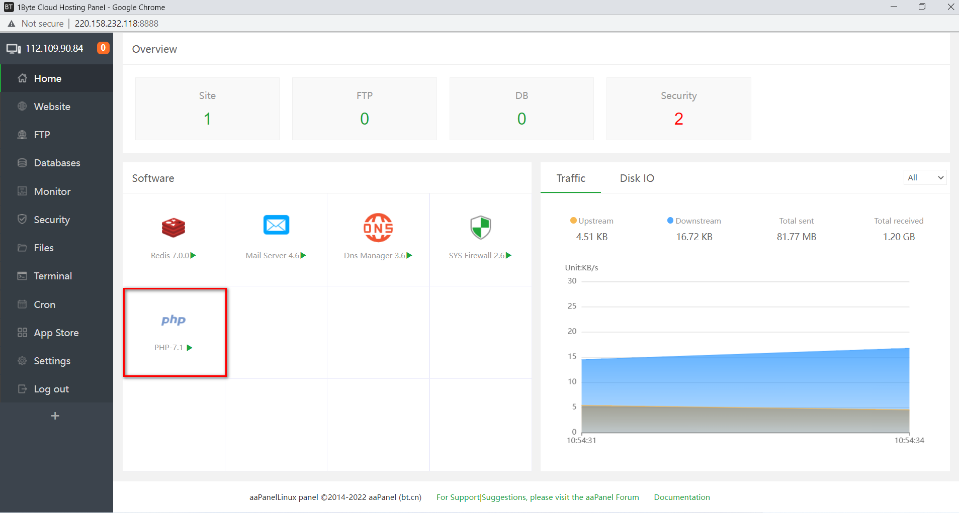 5: Start To Configure Php Manager To Increase The Maximum Uploading Size