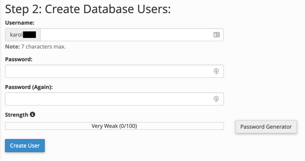 database user