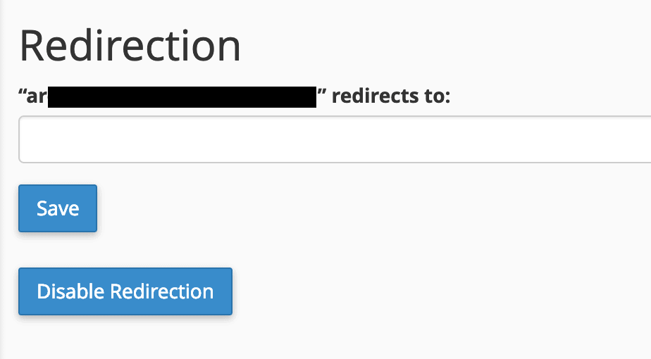 subdomain set redirection