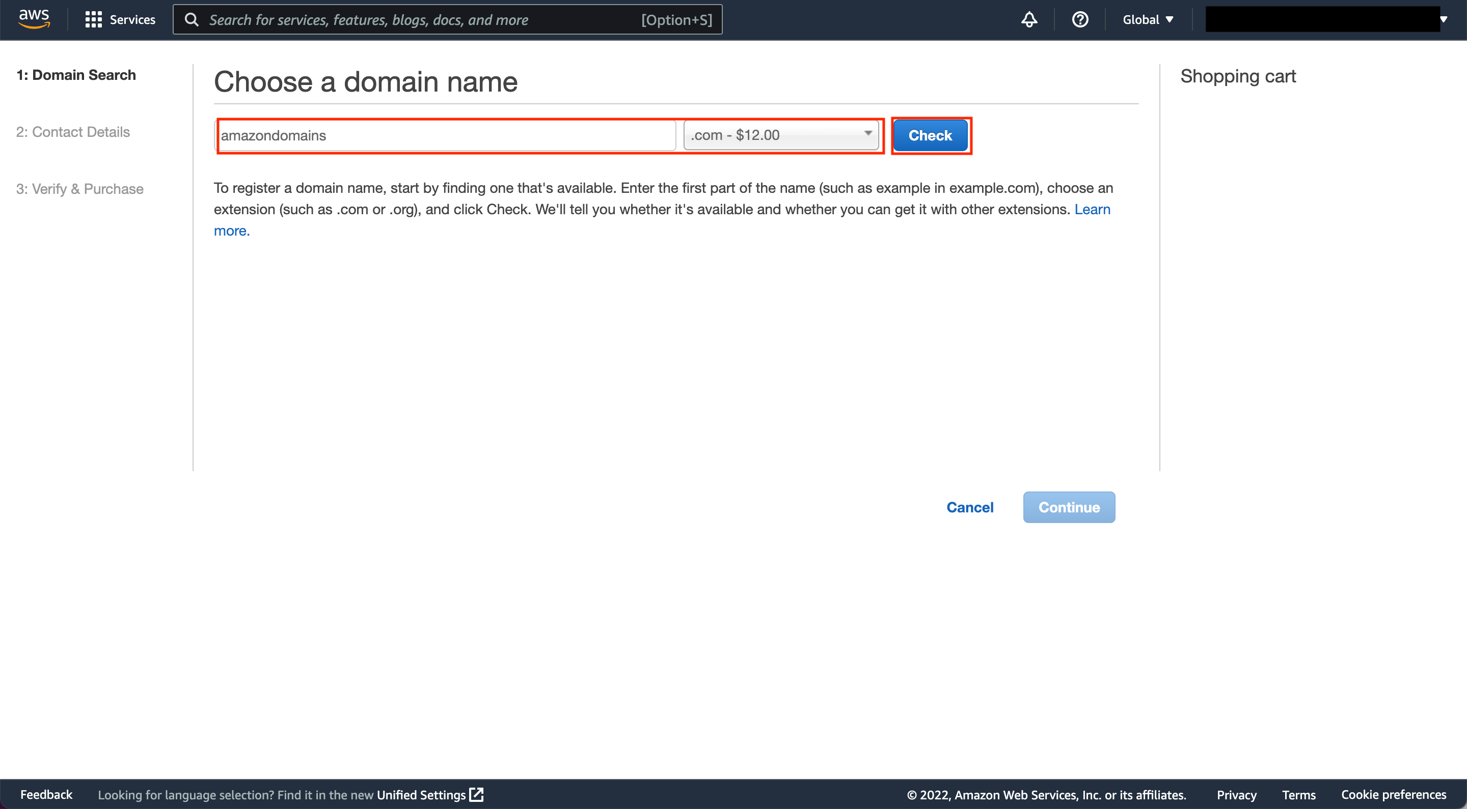 Step 1: Buying a Domain