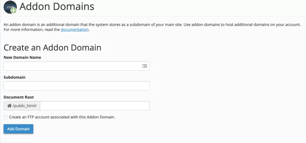 add domain