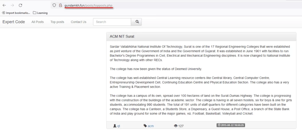 (Unlike in step 6, all of the data in the database has been linked to the website, and it is now rendered outside of the website.
As well as you will no longer see the error message when connecting to MySQL)