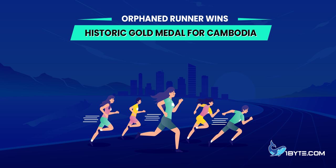 Orphaned runner wins historic gold medal for Cambodia