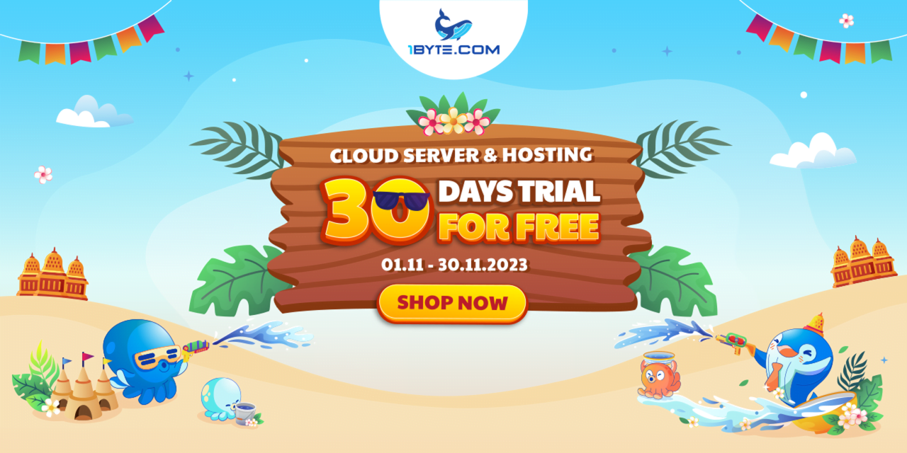 Cruising with 1Byte: 30 Days Free Trial of Cloud Server & Hosting