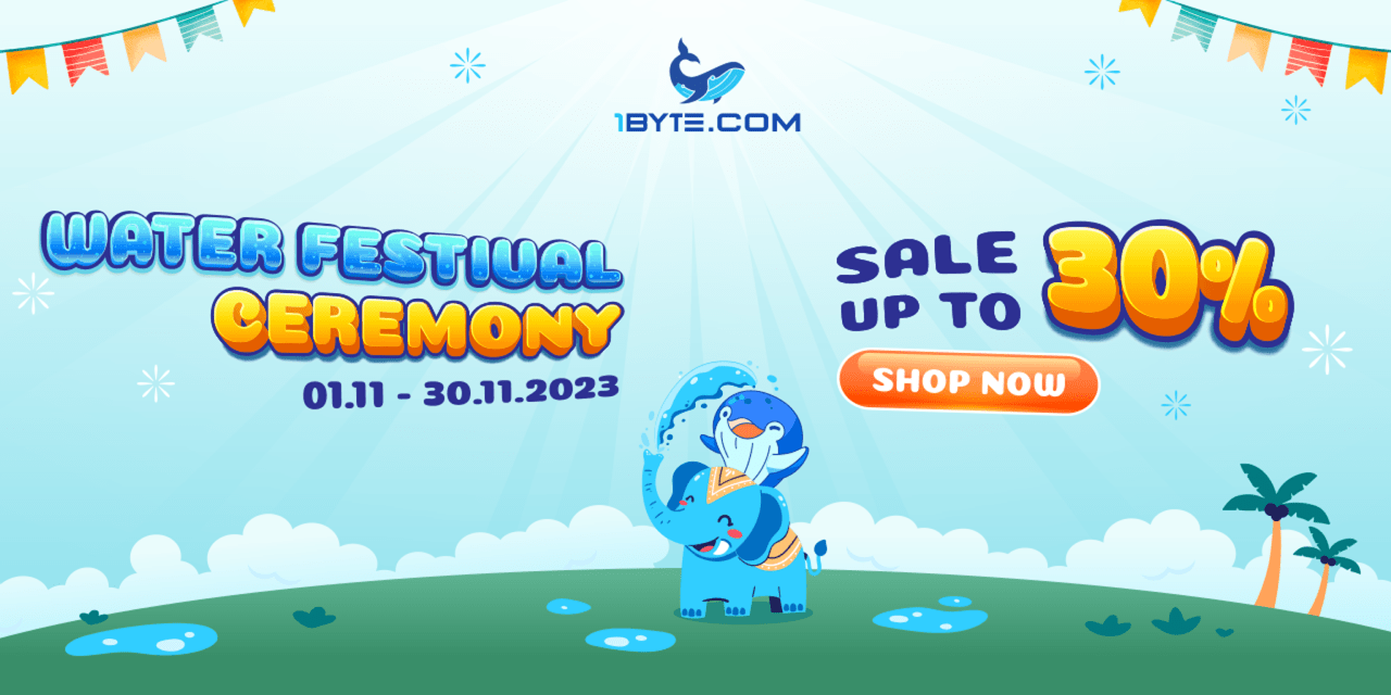 Make a Splash this Water Festival: Up to 30% OFF on 1Byte’s Services