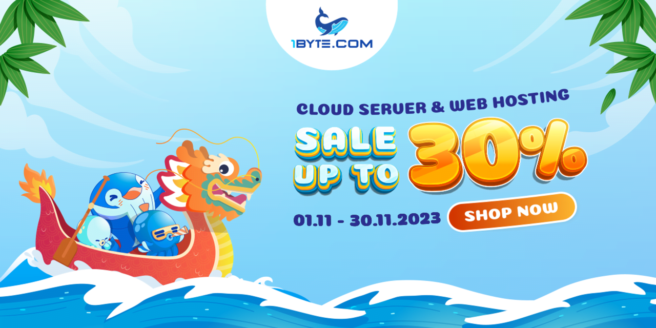 Cruising with 1Byte: Special Offers of 30% OFF for Cloud Server & Hosting