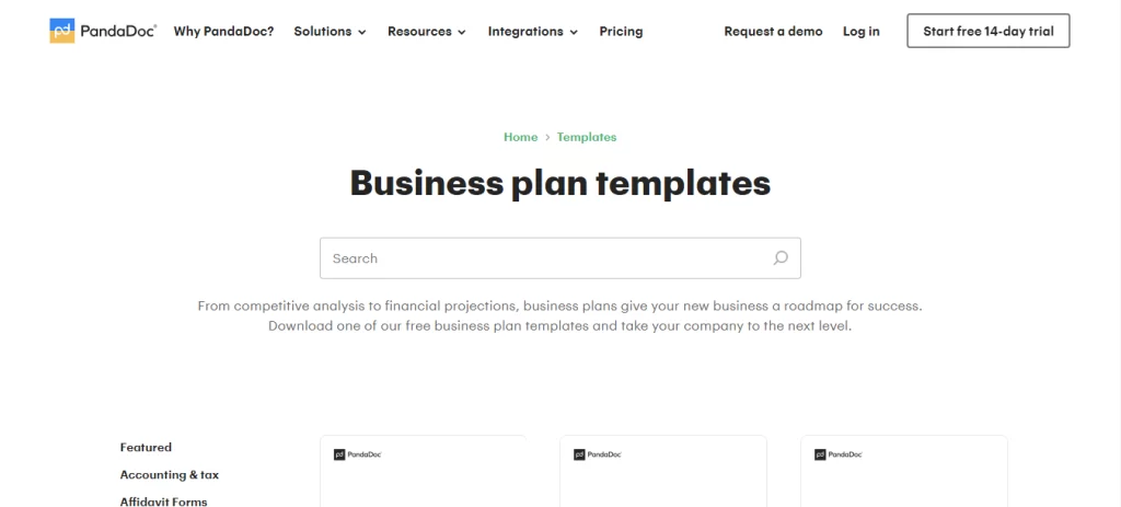 PandaDoc’s Ecommerce Business Plan Templates