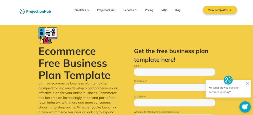 ProjectionHub’s Ecommerce Business Plan Template
