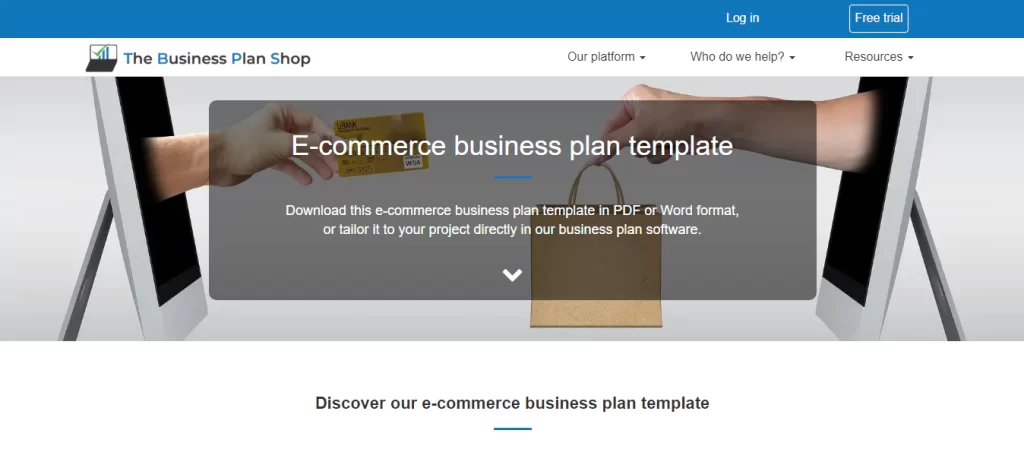 The Business Plan Shop’s Ecommerce Business Plan Template