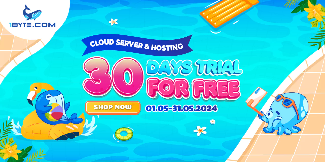 1Byte’s Exclusive May Offers: 30 Days Free Trial of Cloud Server & Hosting