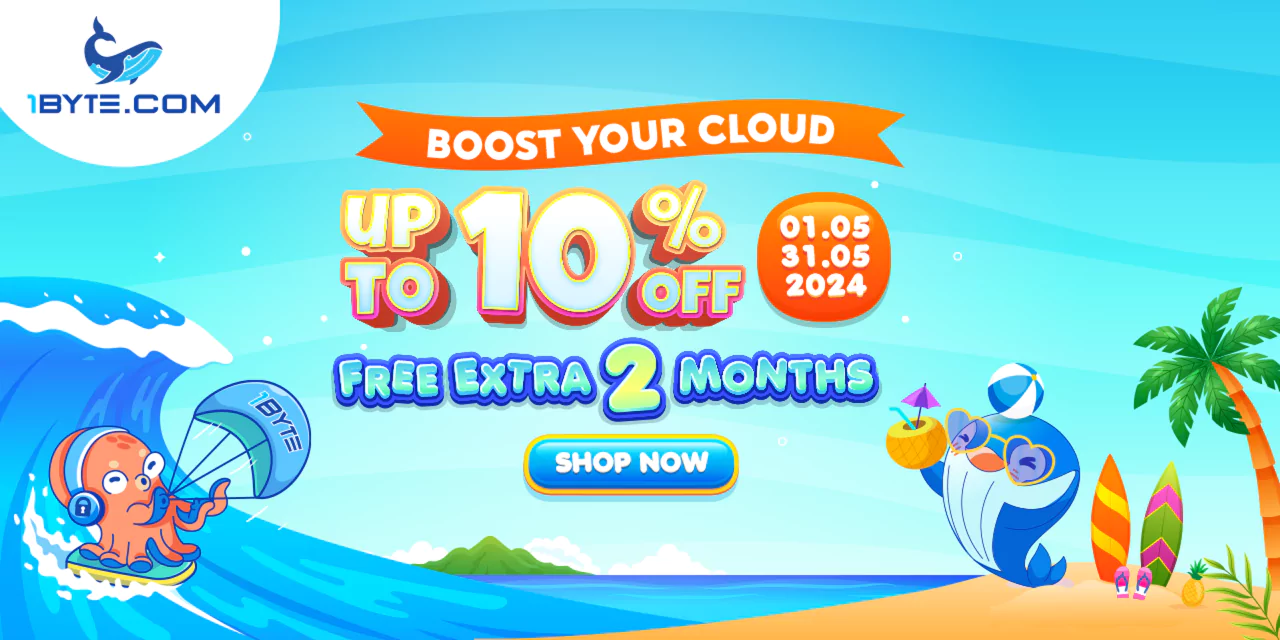 1Byte’s Exclusive May Offers: Up to 10% OFF on Cloud Server Services