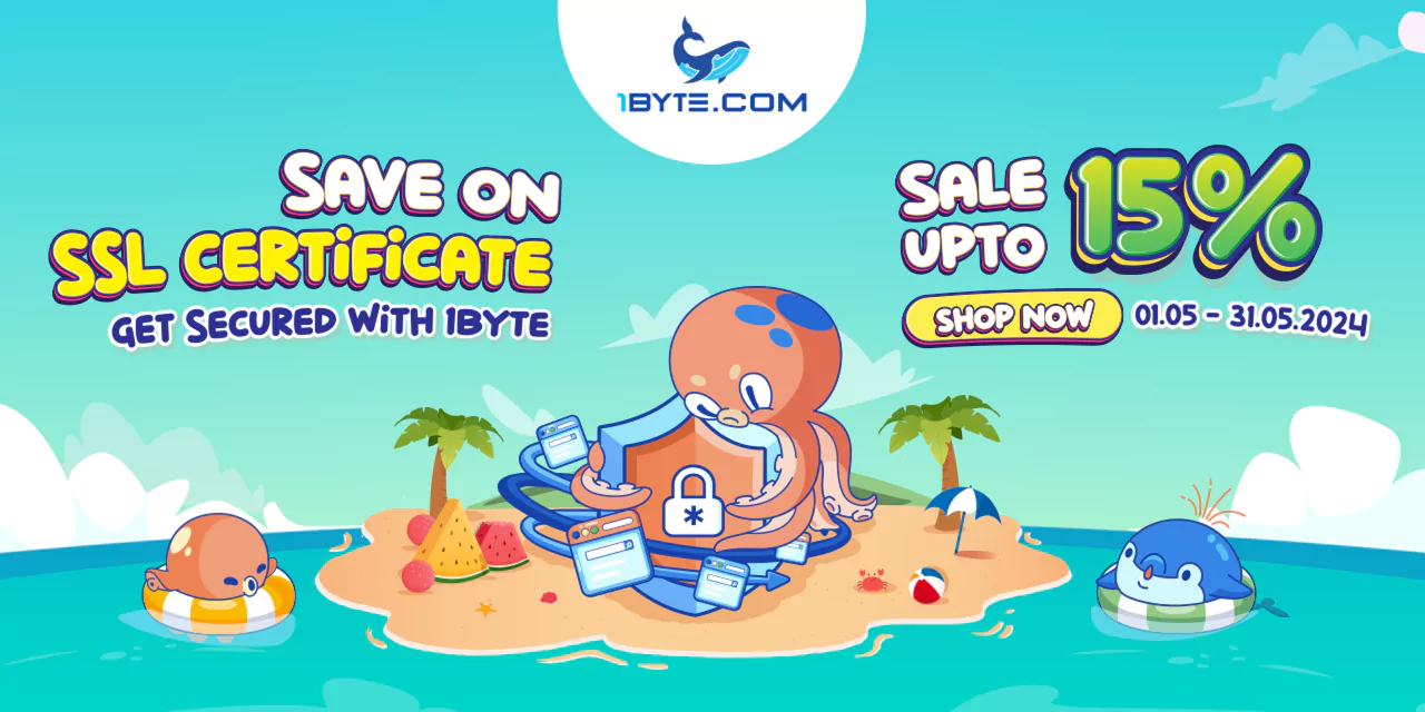 1Byte’s Exclusive May Offers: Up to 15% OFF on SSL Certificates