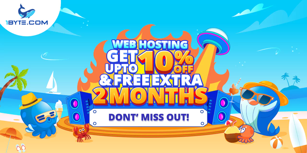 1Byte’s Exclusive May Offers: Up to 10% OFF on Hosting Services