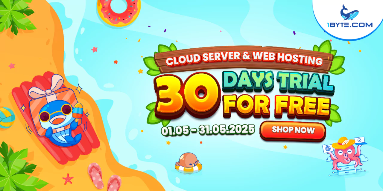 Pre-Summer Power Up: 30-Day Free Trials for 1Byte’s Cloud & Hosting