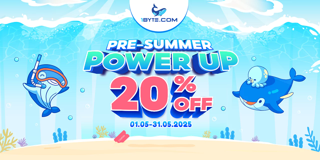 1Byte's Pre-Summer Power Up: Massive Hosting & Cloud Deals This May!