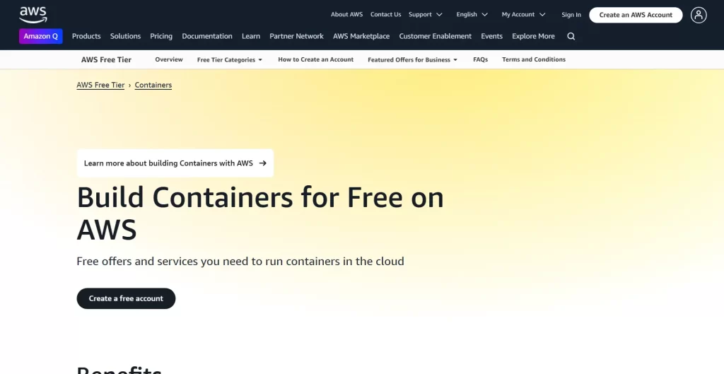 AWS Free Tier (EC2/ECS/ECR)