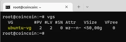 Ubuntu 18.04, VG named "ubuntu-vg"