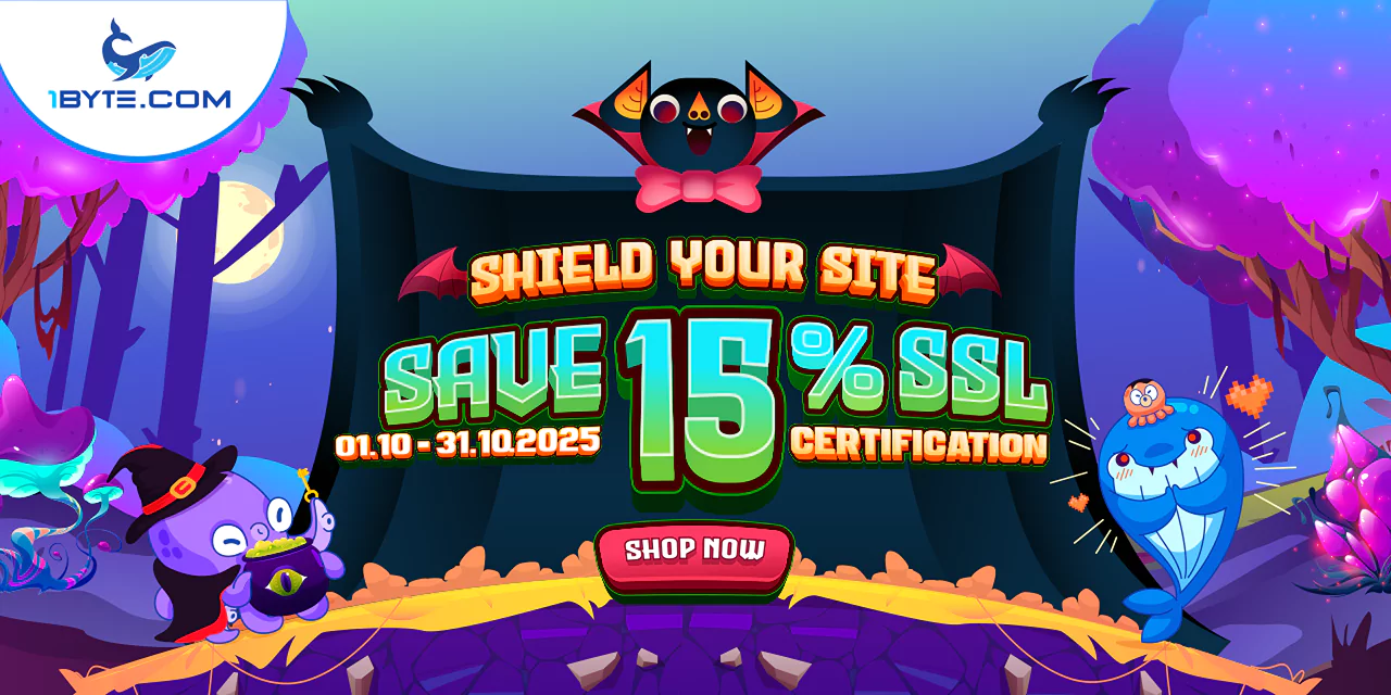 TRICK – OR – TREAT with 1Byte: Save 15% on SSL Certification