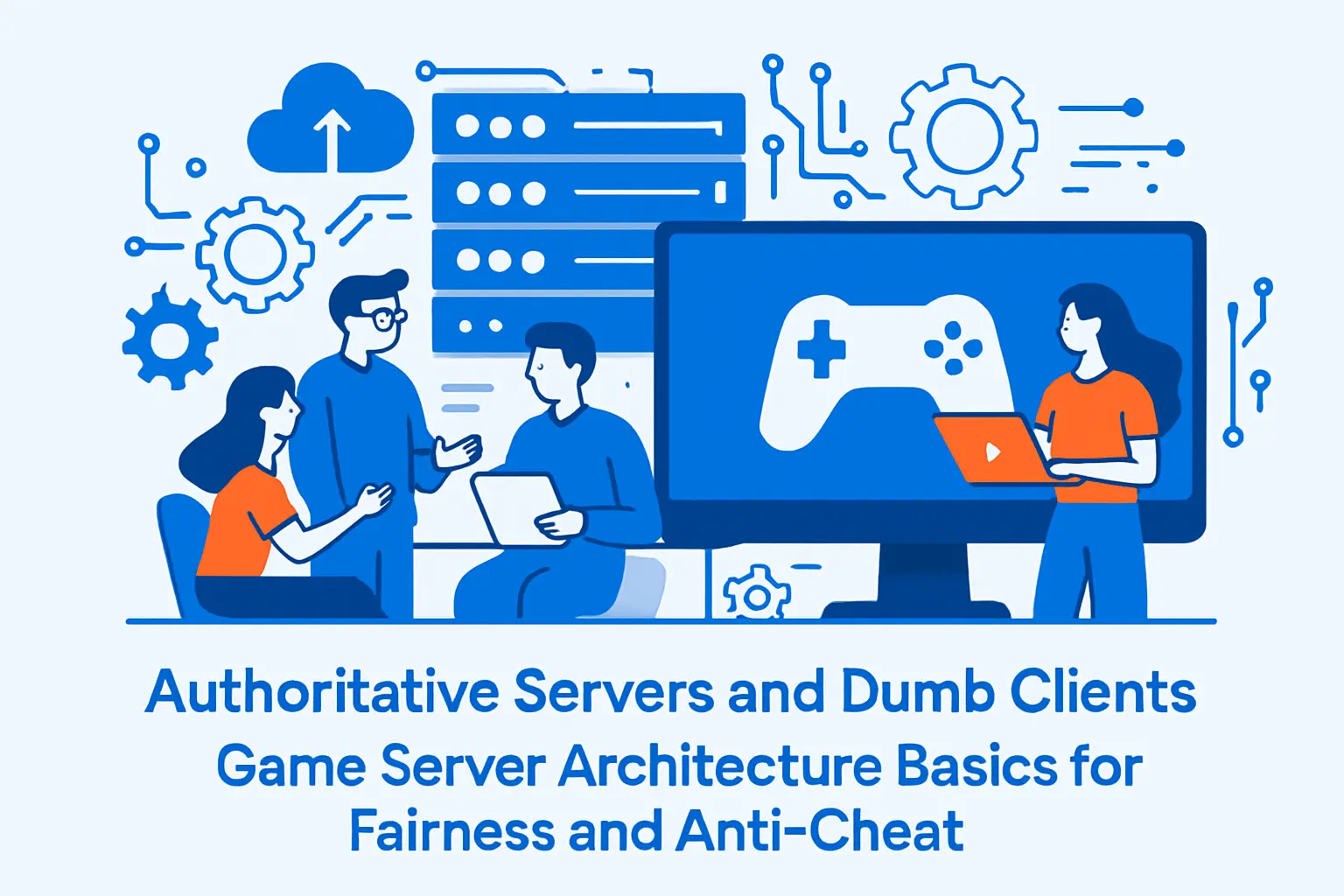 Authoritative servers and dumb clients: Game server architecture basics for fairness and anti-cheat