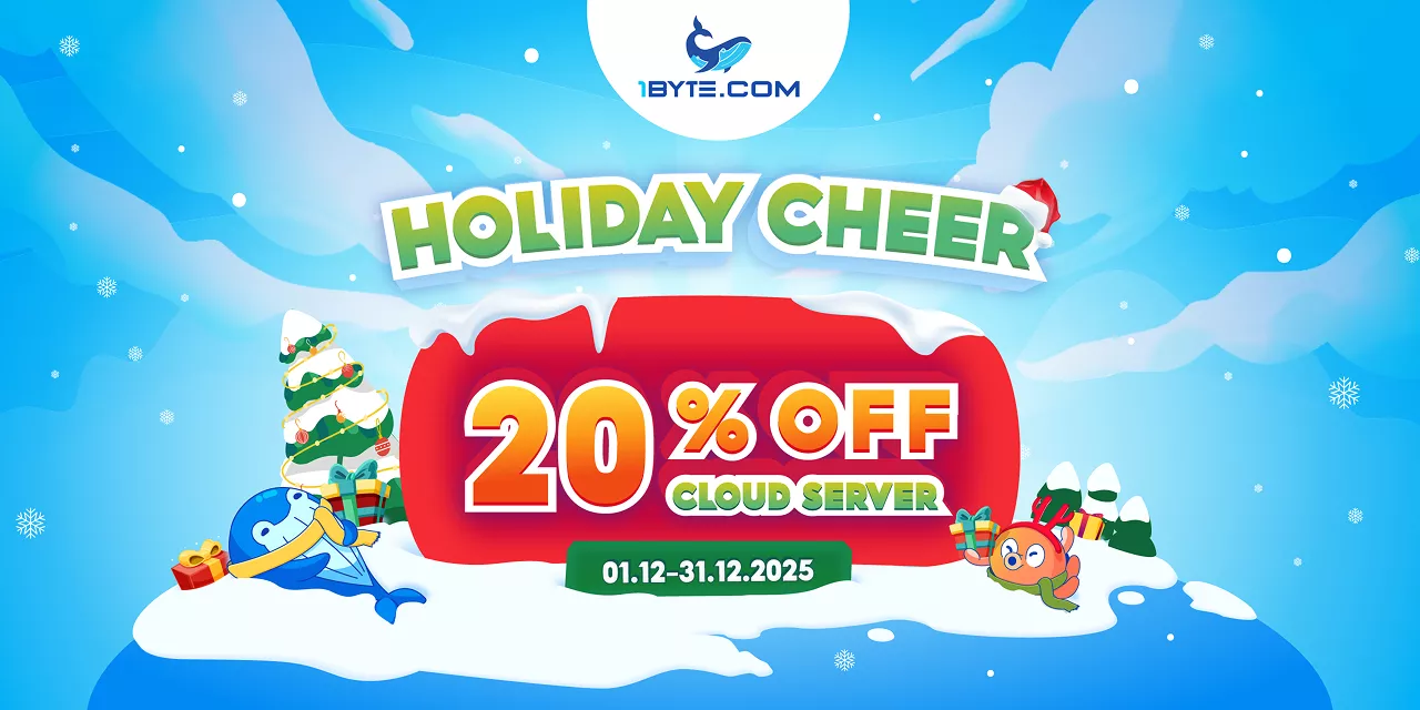 Christmas Cheer 2025: 20% OFF Cloud Server this December at 1Byte