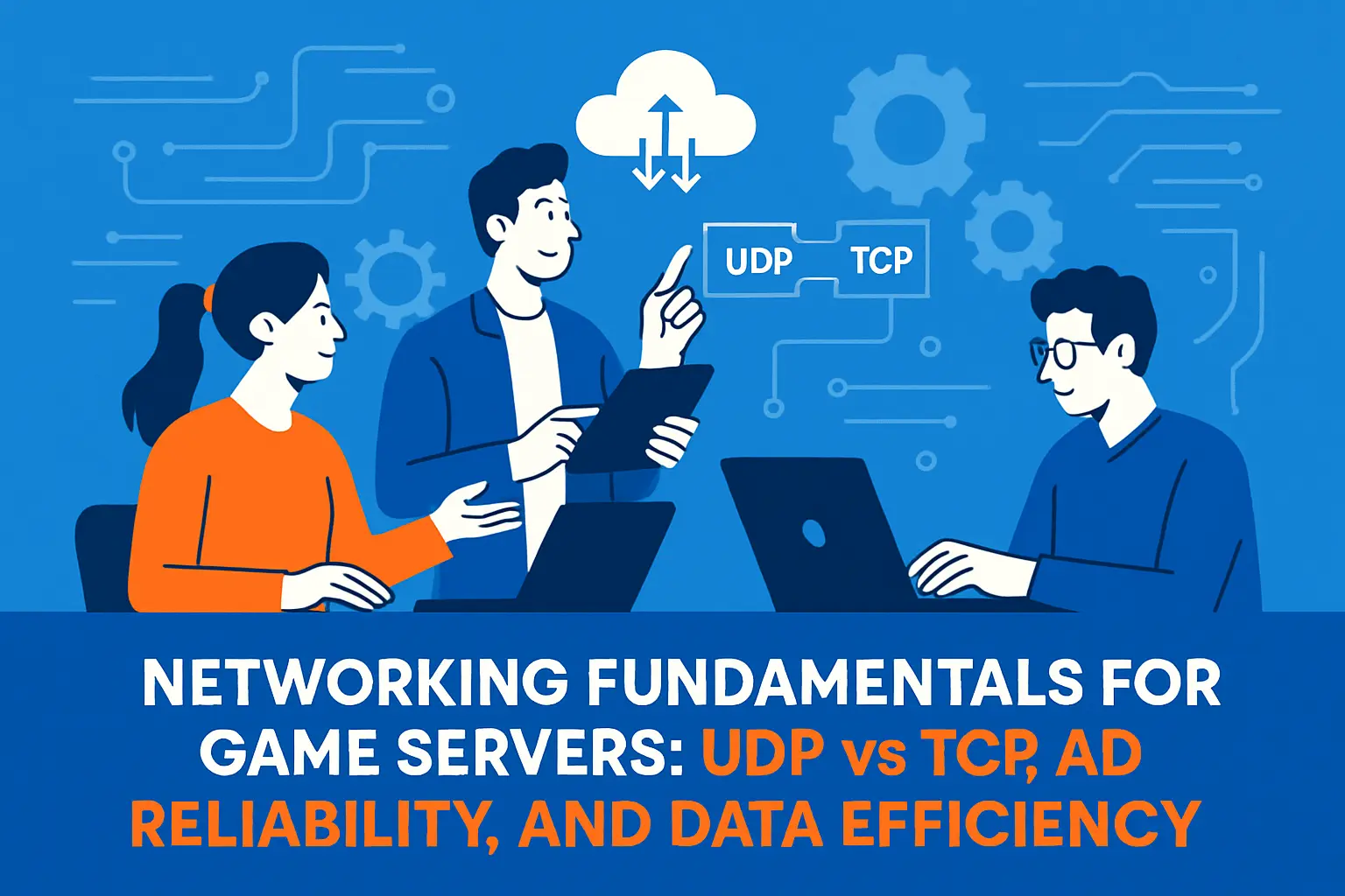 Networking fundamentals for game servers: UDP vs TCP, reliability, and data efficiency