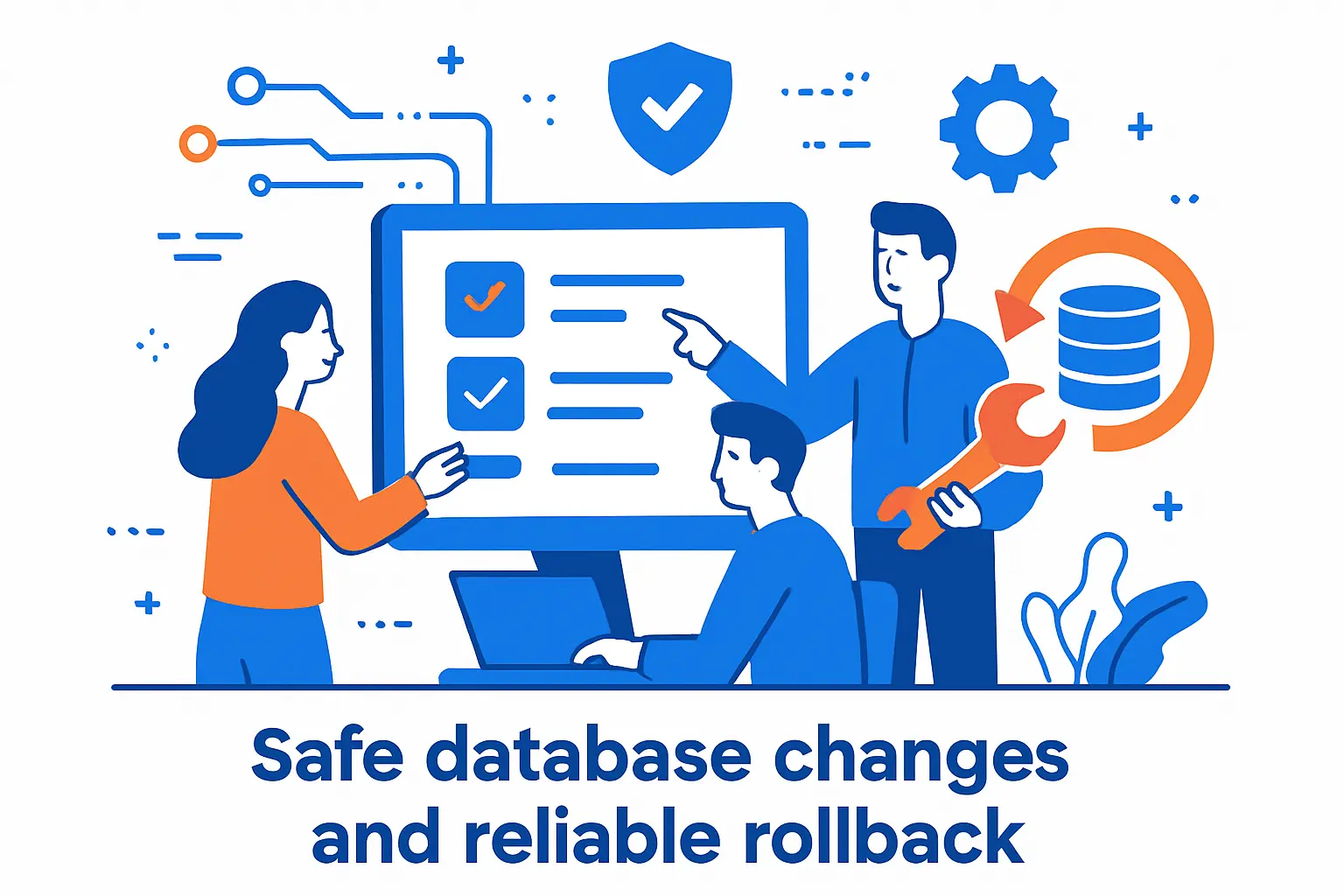 Safe database changes and reliable rollback