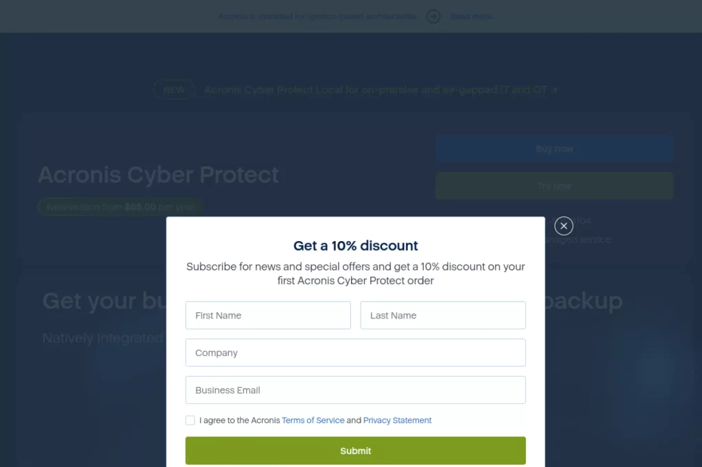 5. Acronis Cyber Protect