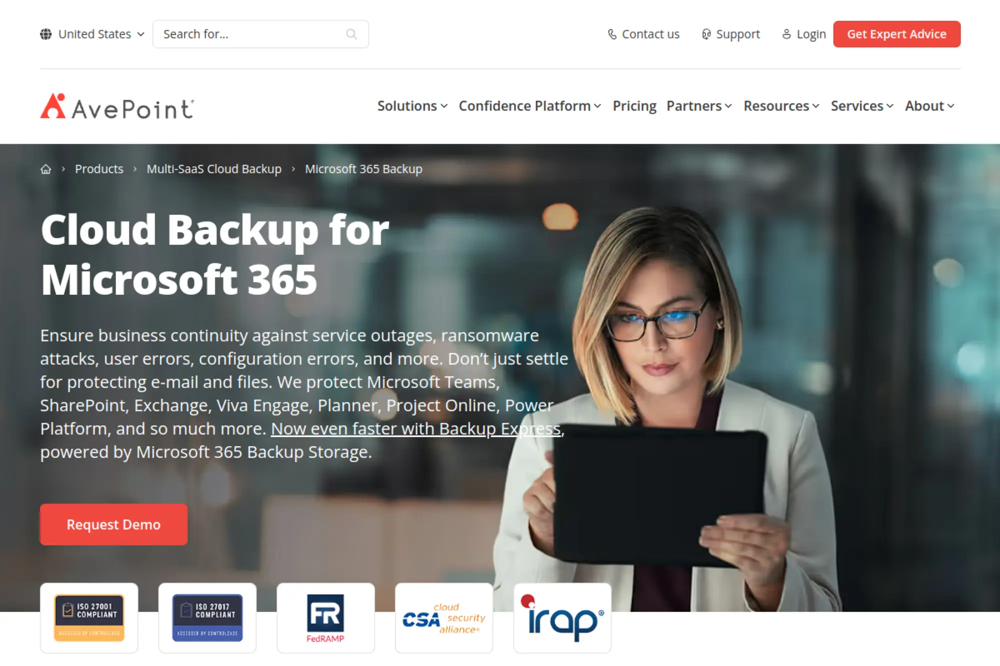 17. AvePoint Cloud Backup for Microsoft 365
