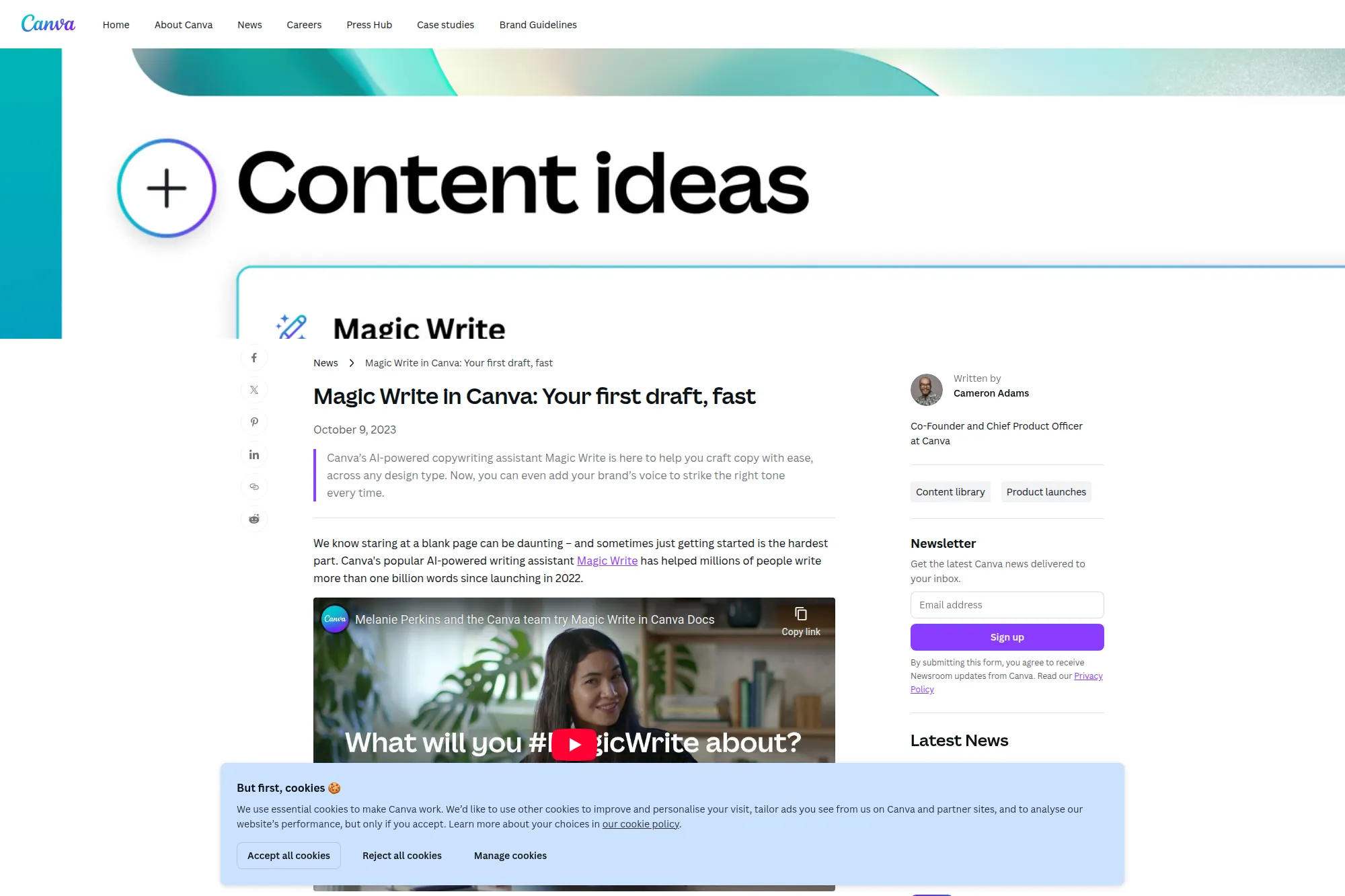 10. Canva Magic Write