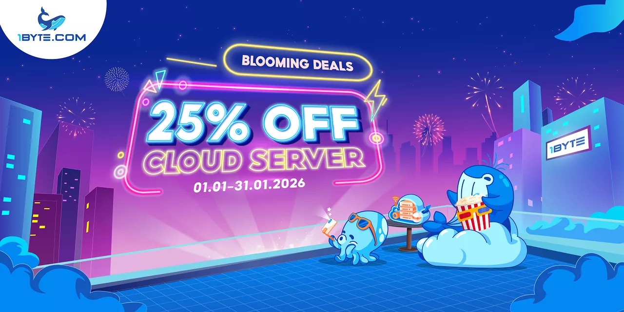 Jumpstart Your 2026 with 25% OFF 1Byte's Cloud Server