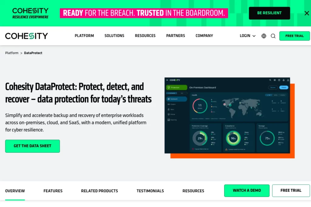 3. Cohesity DataProtect