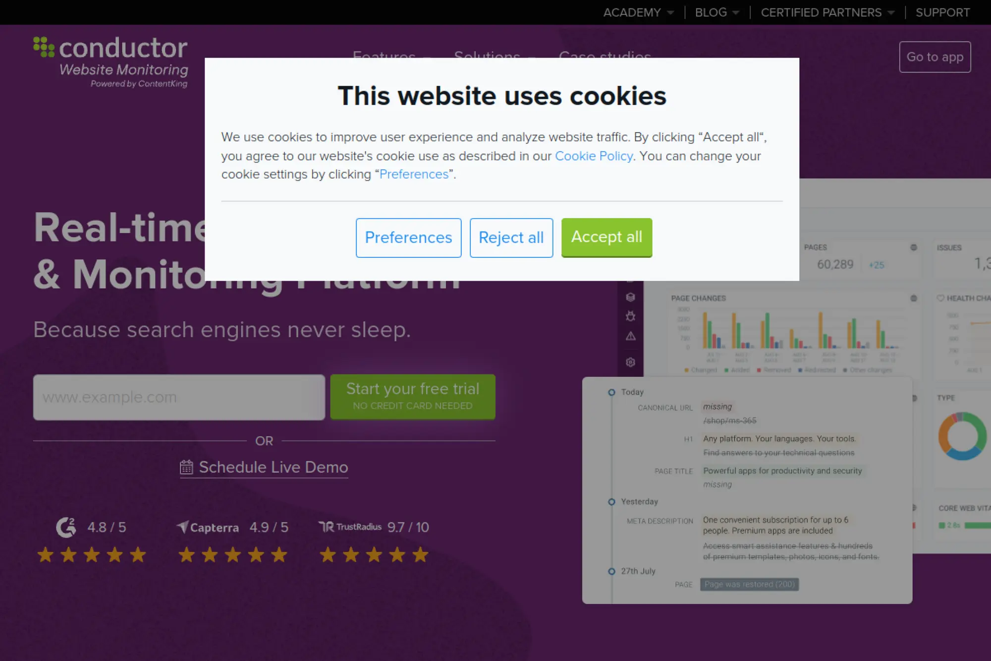 16. ContentKing (Conductor Website Monitoring)