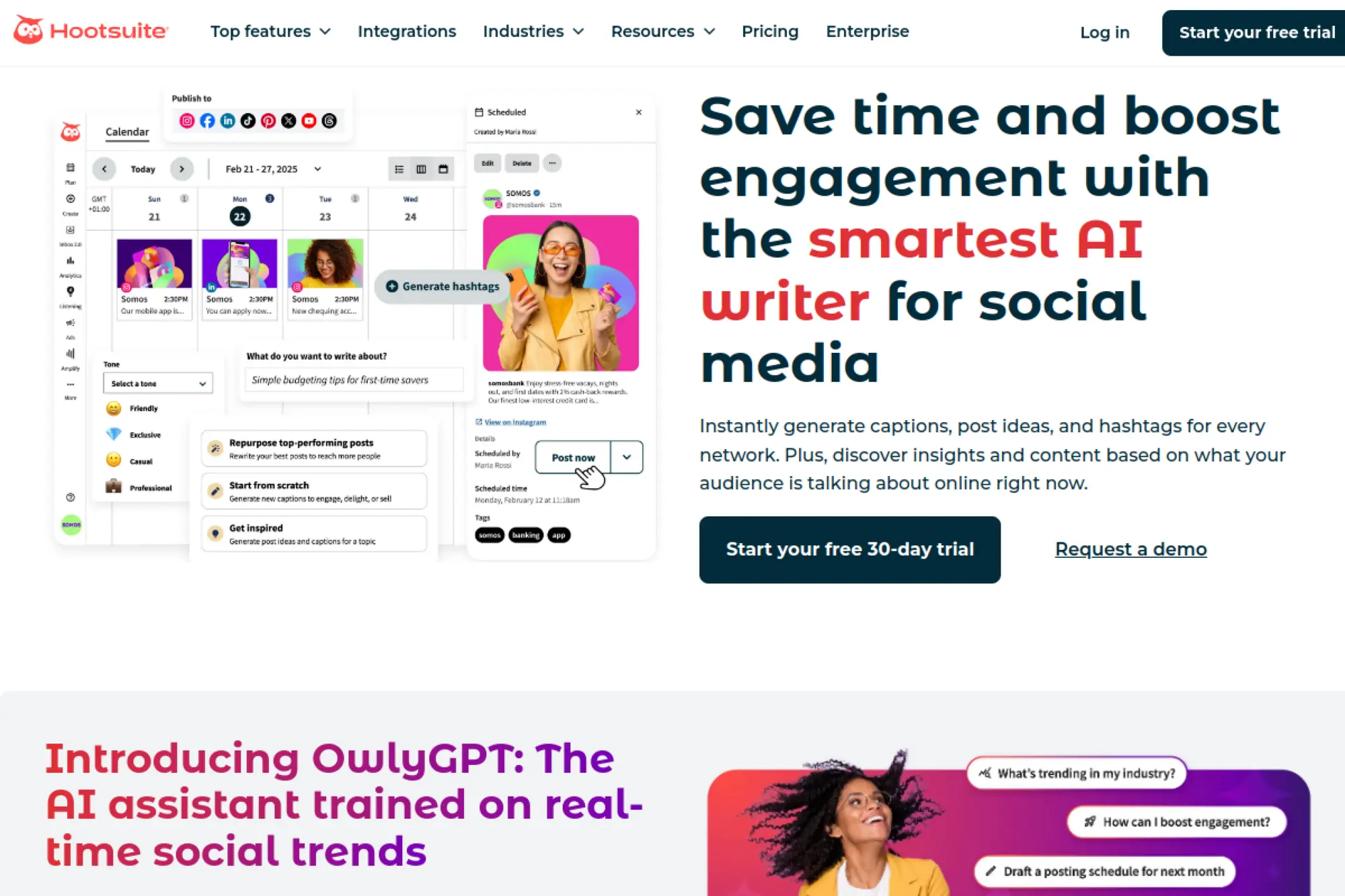 27. Hootsuite OwlyWriter AI