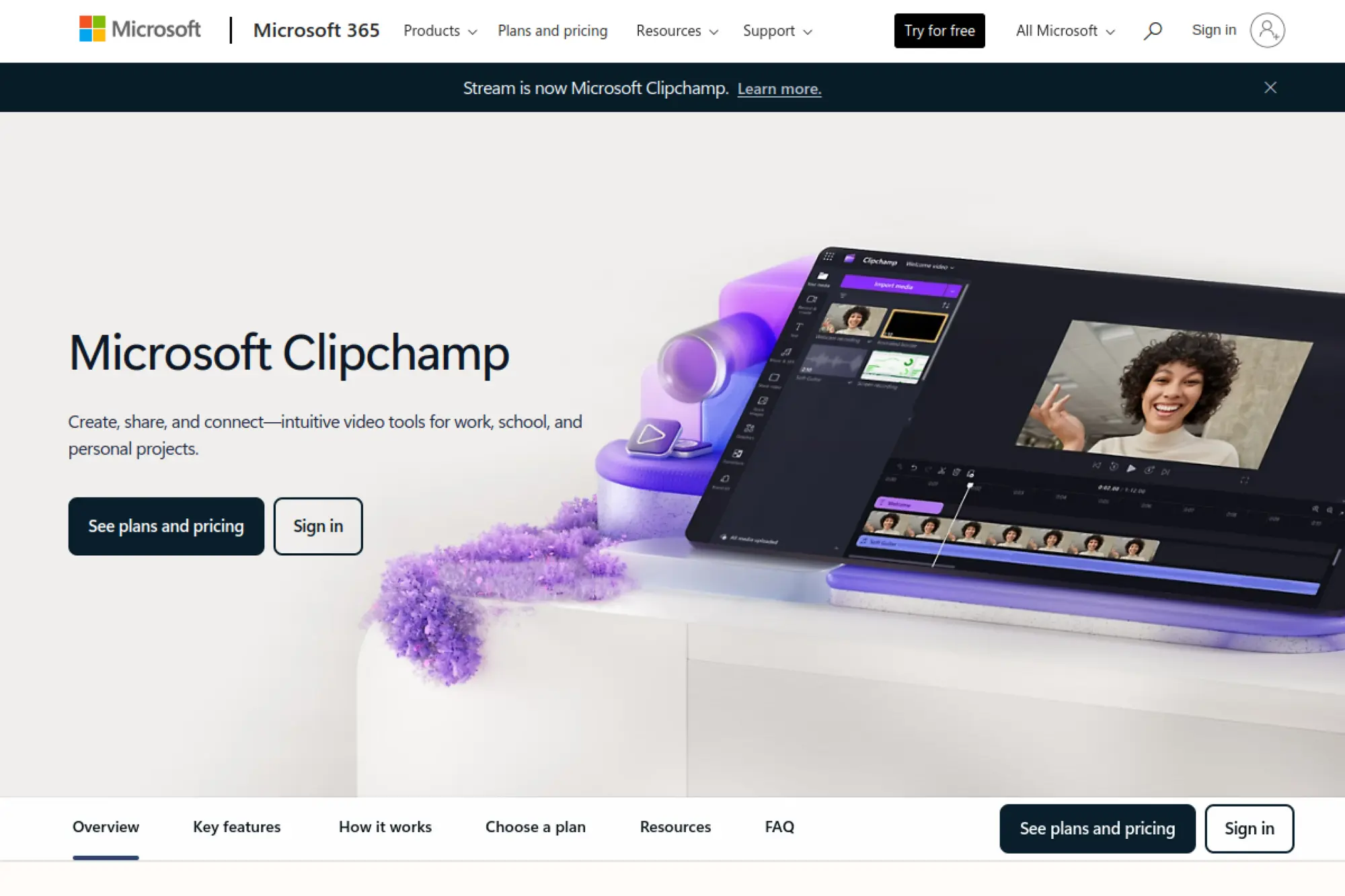 4. Microsoft Clipchamp