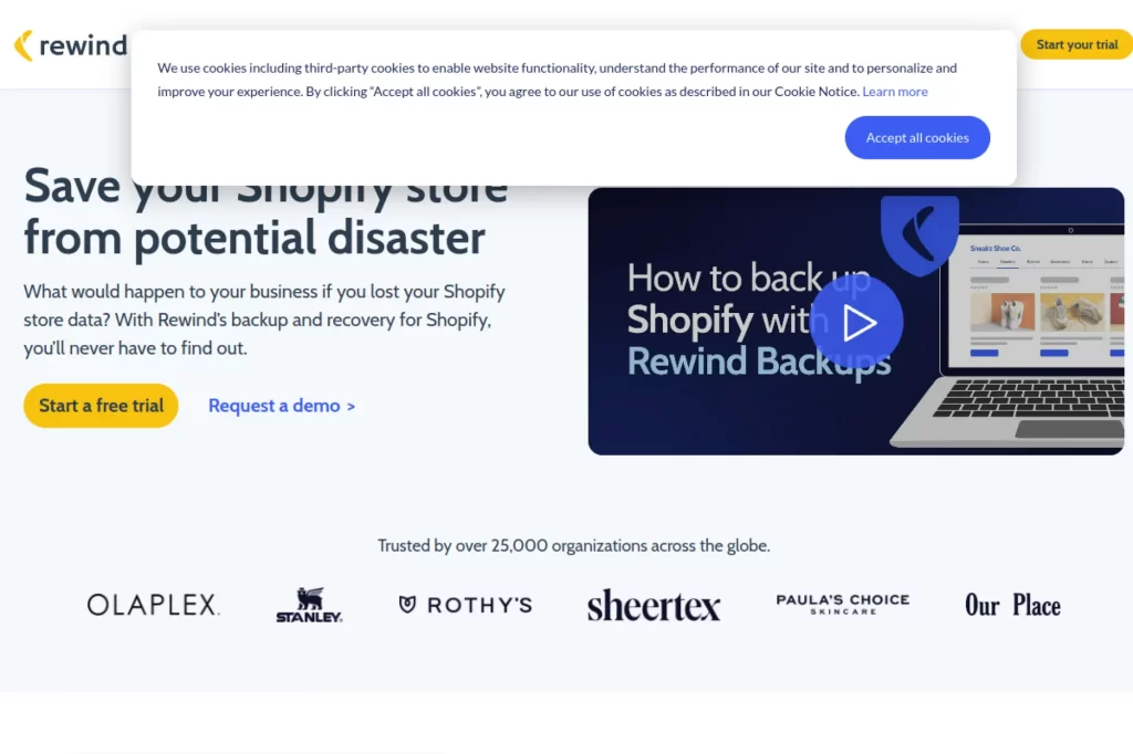 19. Rewind Backups for Shopify