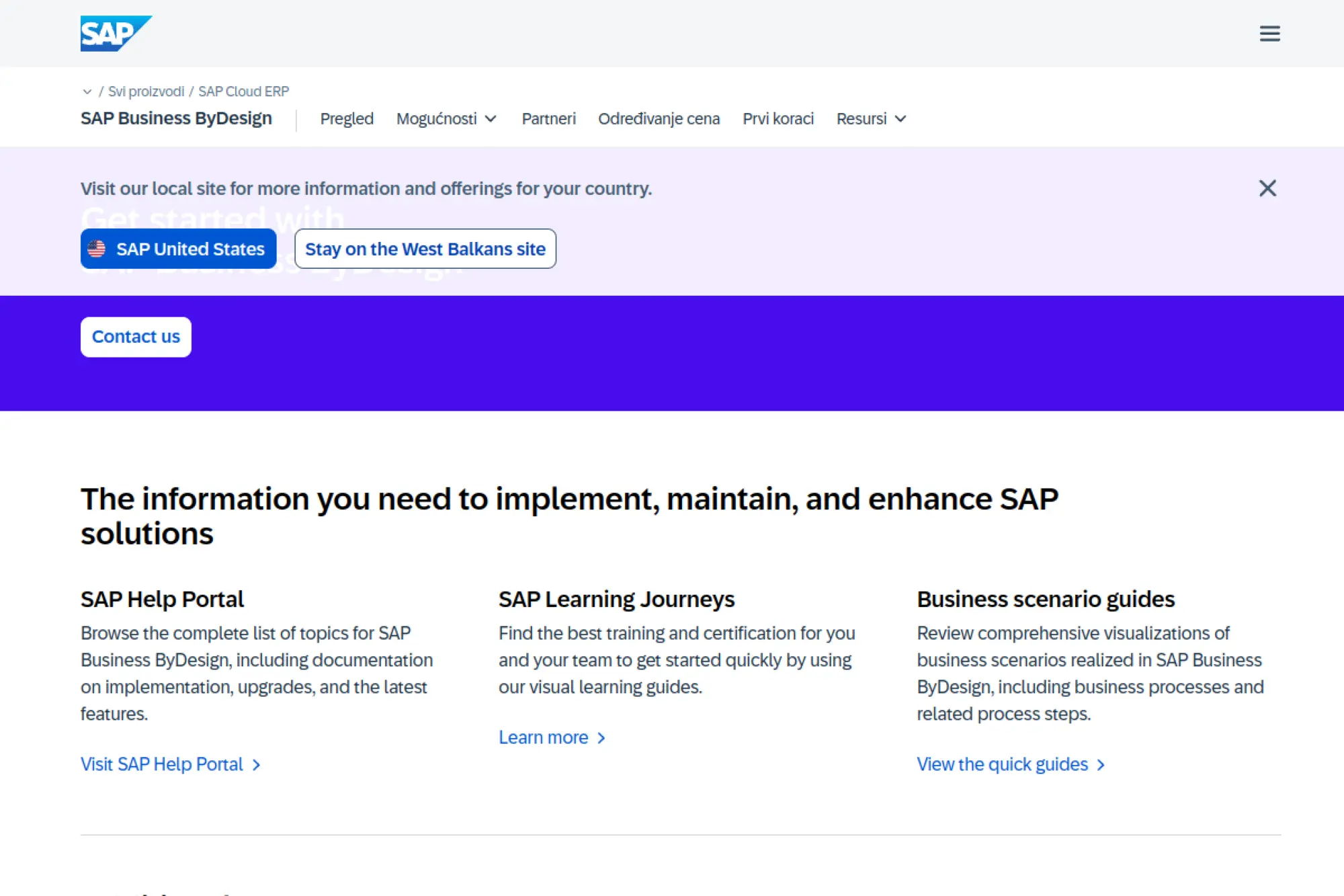 4. SAP Business ByDesign