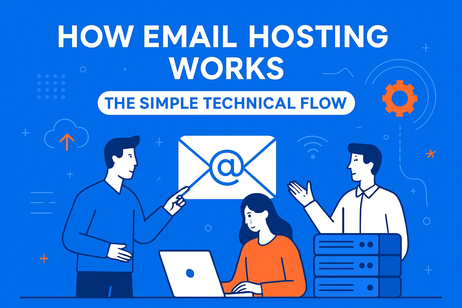 How Email Hosting Works: The Simple Technical Flow