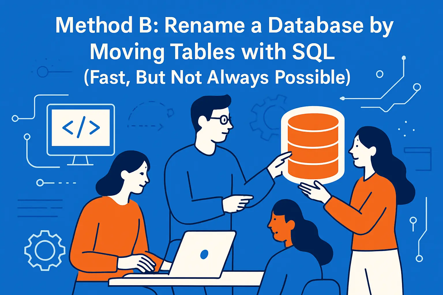Method B: Rename a Database by Moving Tables with SQL (Fast, But Not Always Possible)
