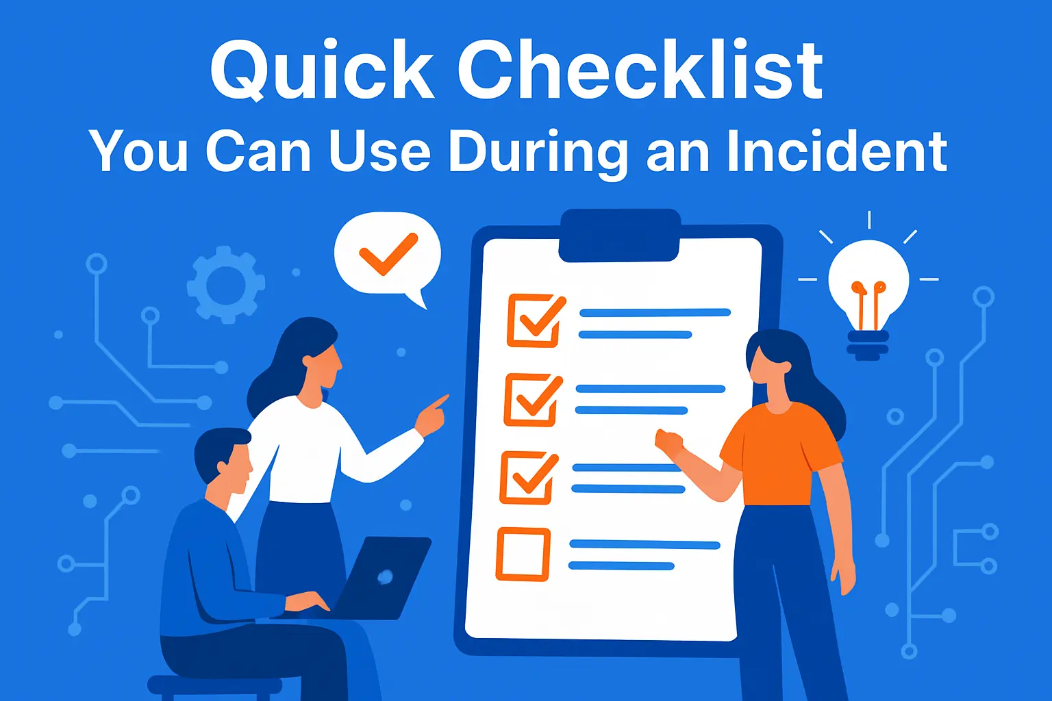Quick Checklist You Can Use During an Incident