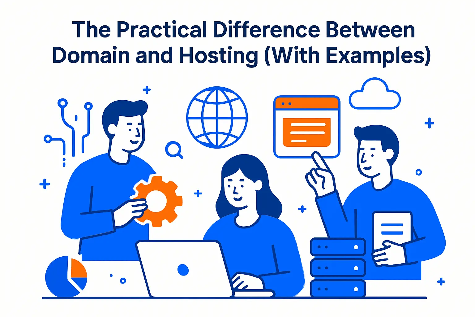 The Practical Difference Between Domain and Hosting (With Examples)