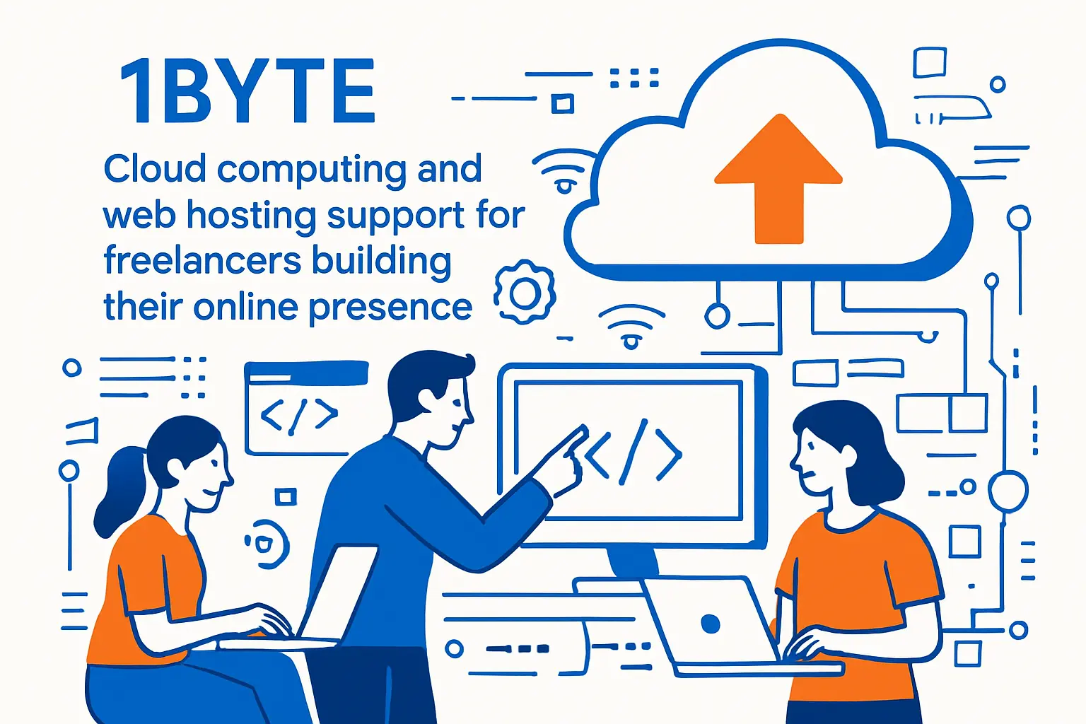 1Byte: cloud computing and web hosting support for freelancers building their online presence
