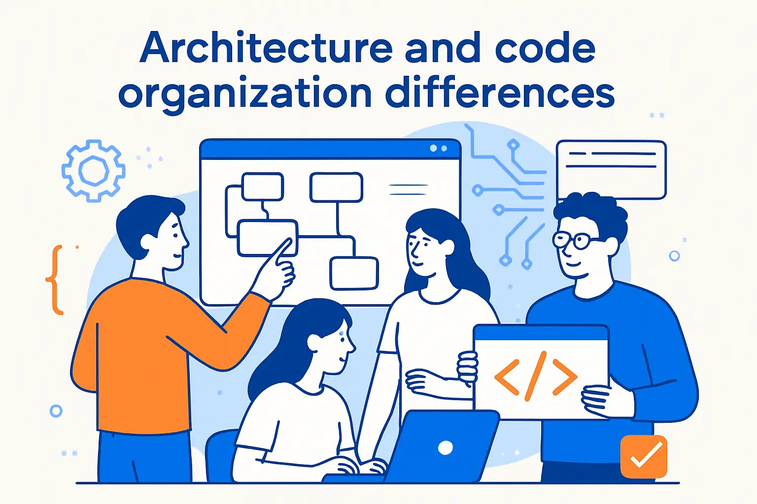 Architecture and code organization differences