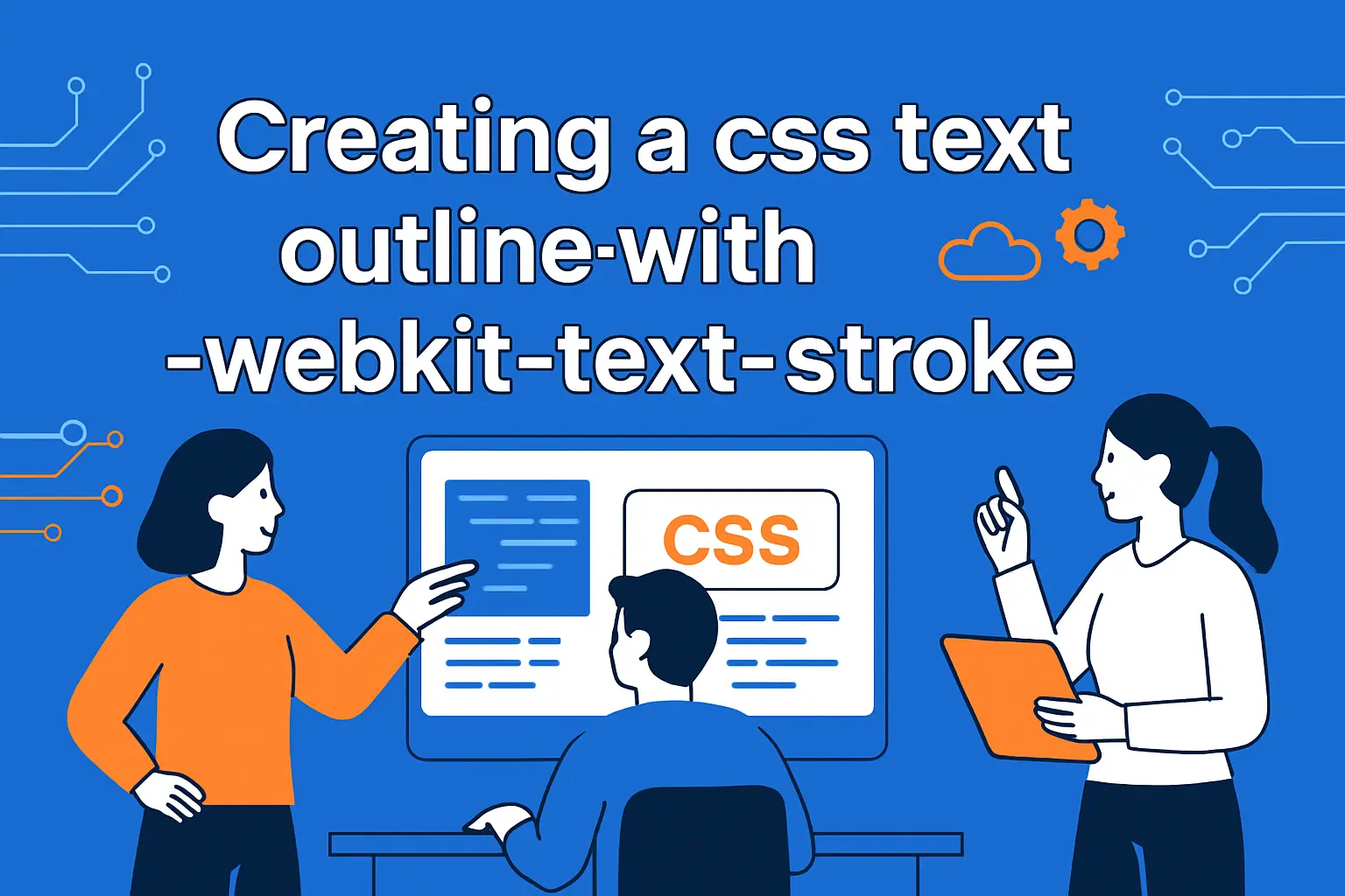 Creating a css text outline with -webkit-text-stroke