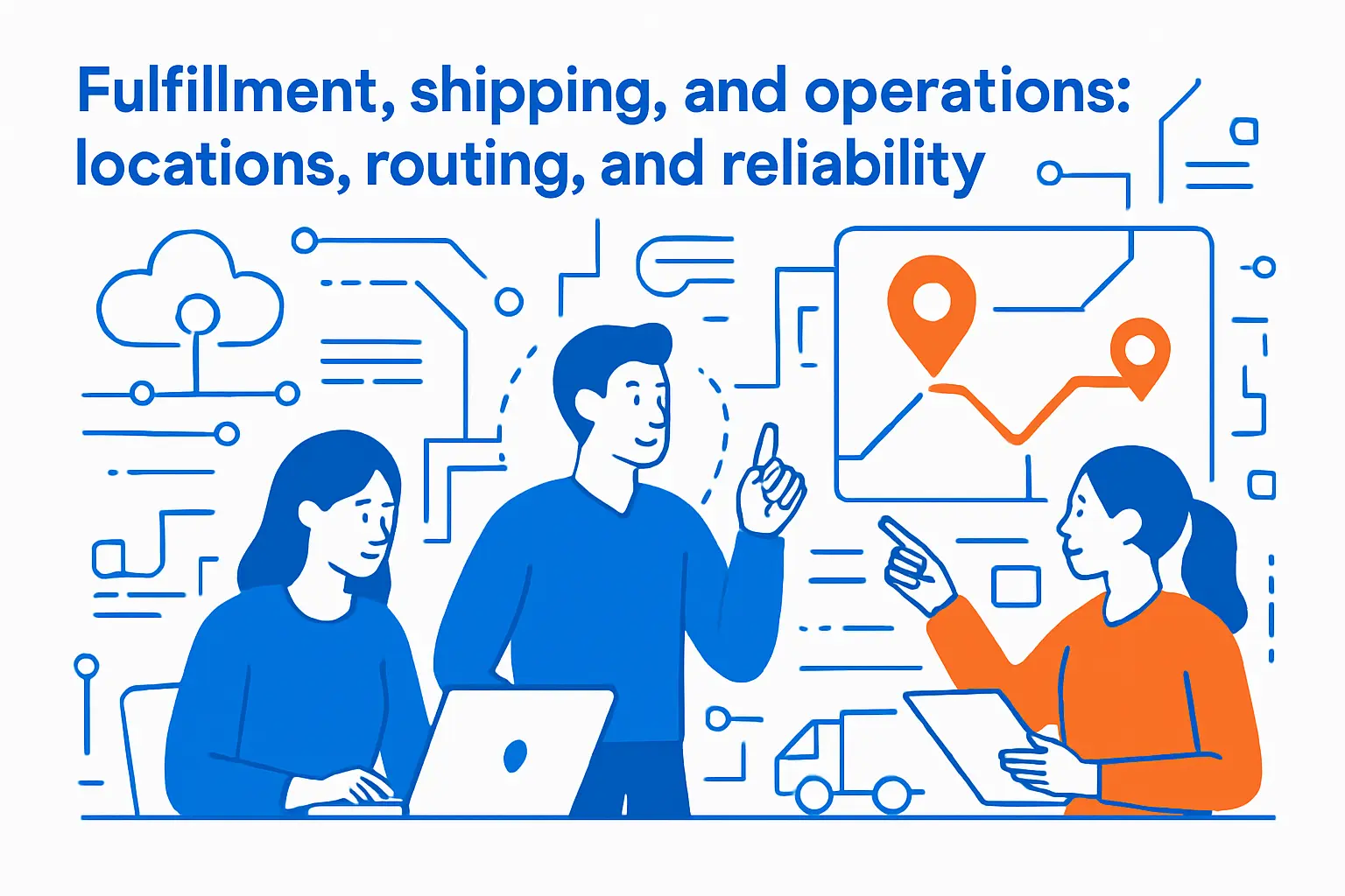 Fulfillment, shipping, and operations: locations, routing, and reliability