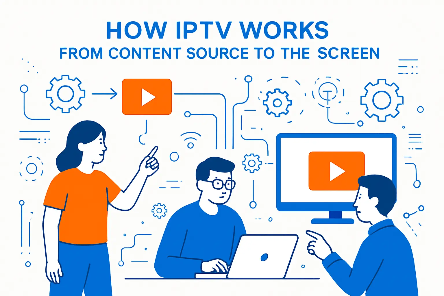 How IPTV works from content source to the screen