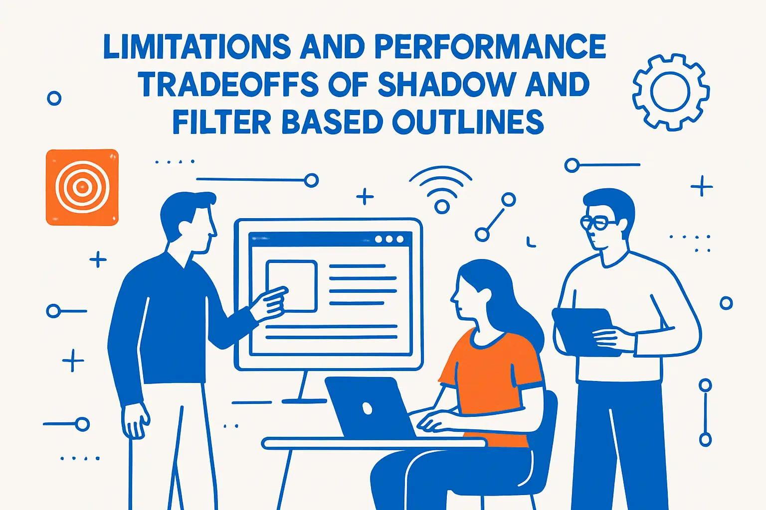 Limitations and performance tradeoffs of shadow and filter based outlines